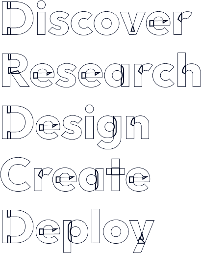 Discover/Research/Design/Create/Deploy